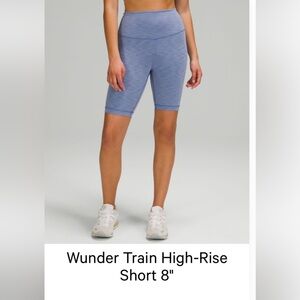 lululemon athletica Wunder Train High Rise Shorts 8” Size 10
